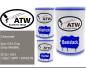 Preview: Chevrolet, Son Of A Gun Gray Metallic, G7Q / GK1 / GK2 / GPF / WA527B: 500ml Lackdose + 500ml Klarlack + 250ml Härter - Set, von ATW Autoteile West.